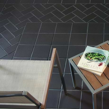 Elemental Raven Gray 6x6 Unglazed Ceramic Quarry Tile
