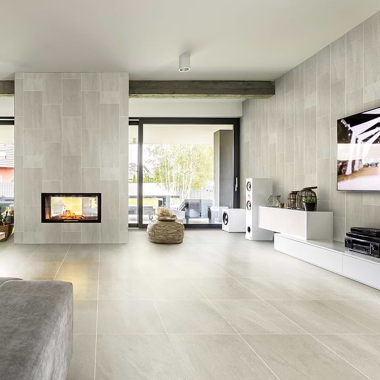 Karo Gray Light 12x24 Matte Porcelain Tile