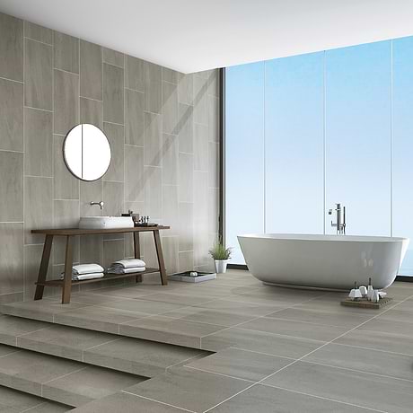 Karo Olive Gray 12x24 Matte Porcelain Tile