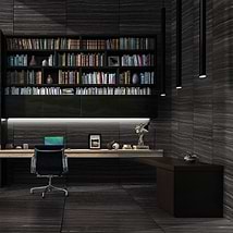 Miles Universe Black 12x24 Matte Porcelain Tile