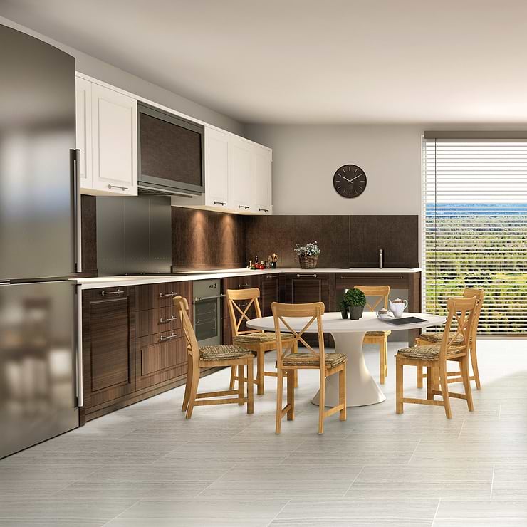 Miles Azul Gray 18x36 Matte Porcelain Tile