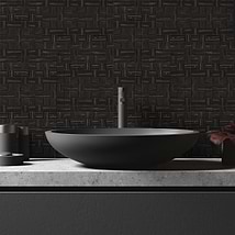 Miles Universe Black 2x2 Matte Porcelain Mosaic