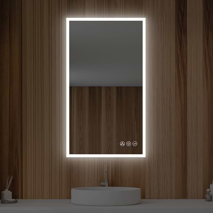 Rige 21x36" Rectangle LED Mirror