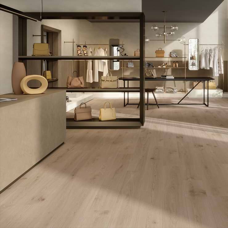 Oaktree Natural Ash Beige 8x48 Wood Look Matte Porcelain Tile