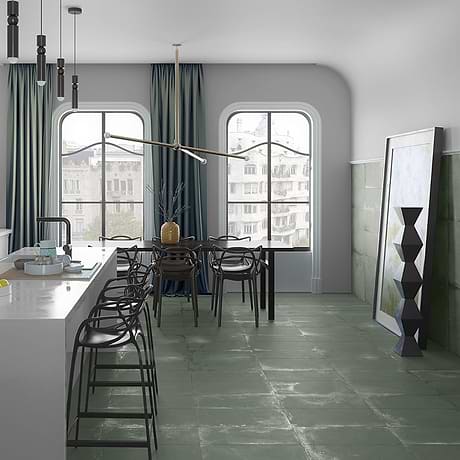 Angela Harris Flatiron Aquamarine 12x24 Matte Porcelain Tile