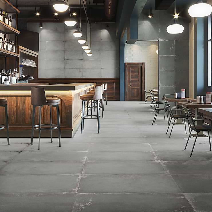 Angela Harris Flatiron Gray 24x48 Matte Porcelain Tile