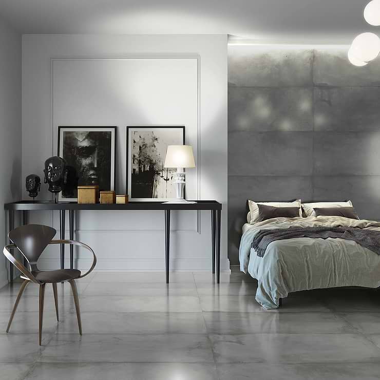 Angela Harris Flatiron Gray 24x48 Semi-Polished Porcelain Tile
