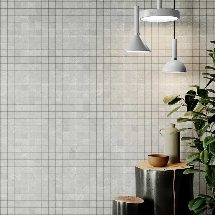 ZenTech Chalk White 2x2 Matte Porcelain Mosaic Tile