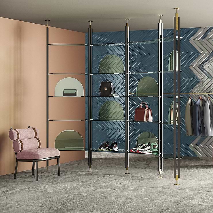 Paint Blu Notte 3x16 Glossy Porcelain Subway Tile