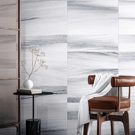 Everest Blue 8x24 Polished Ceramic Tile