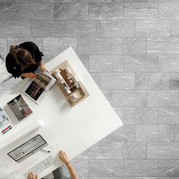 FusionTech Stockholm Greige 12x24 Matte Porcelain Tile