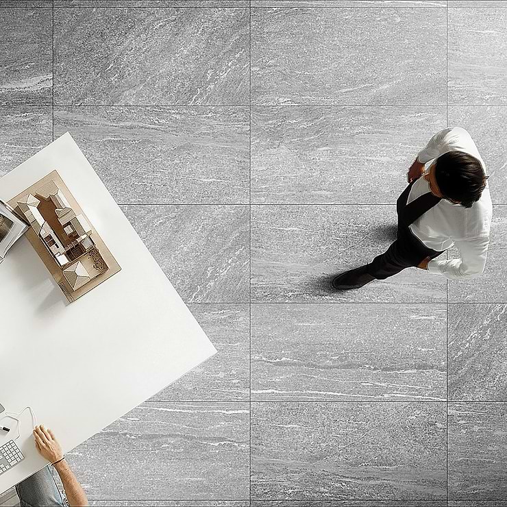 FusionTech Stockholm Greige 24x48 Matte Porcelain Tile