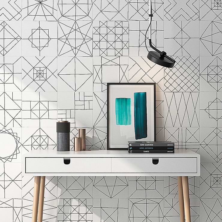 Dexter White 9x9 Matte Porcelain Tile