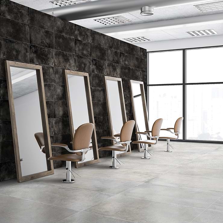 Bronx Argent Silver 24x48 Matte Porcelain Tile