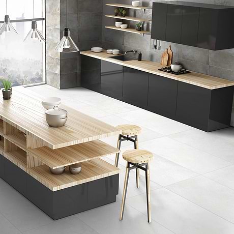Bronx White 24x48 Matte Porcelain Tile