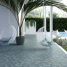 HexArt Zen Smoke Turquoise 8" Hexagon Matte Porcelain Tile