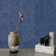 Art Geo by Elizabeth Sutton Terrazzo Blue 8x8 Matte Porcelain Tile