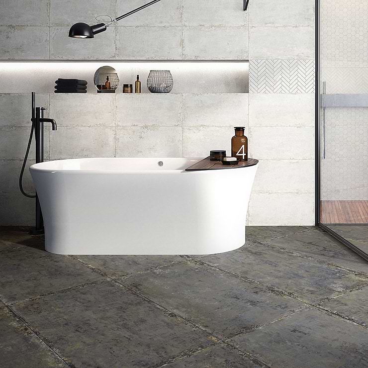 Portrait Sage Gray 24x48 Matte Porcelain Tile