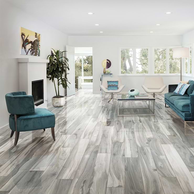 Brazilian Coyote Gray 8x48 Matte Porcelain Wood Look Tile