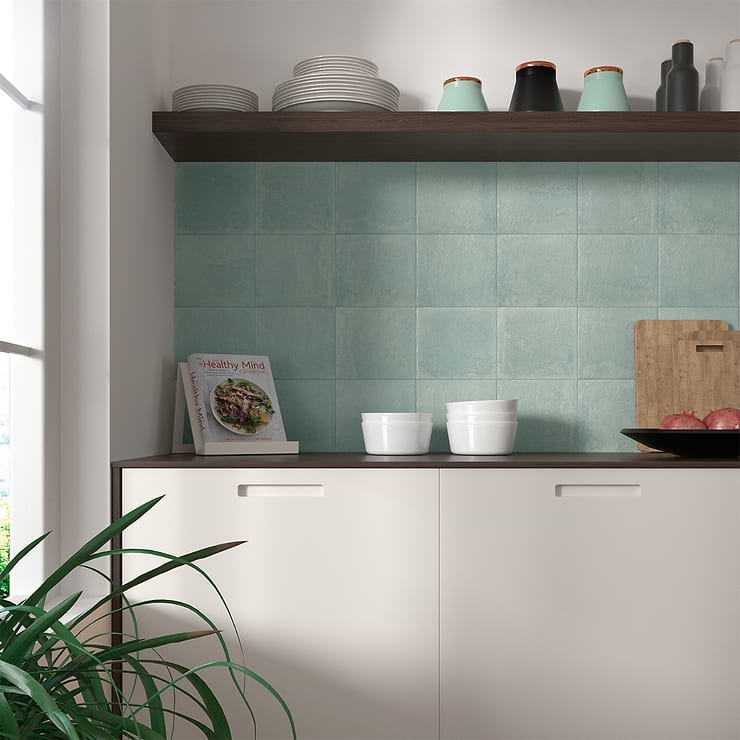 Alesso Menta Green 8x8 Matte Porcelain Tile