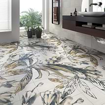 Angela Harris Wilder Autumn Leaves Mural 8x8 Matte Porcelain Tile