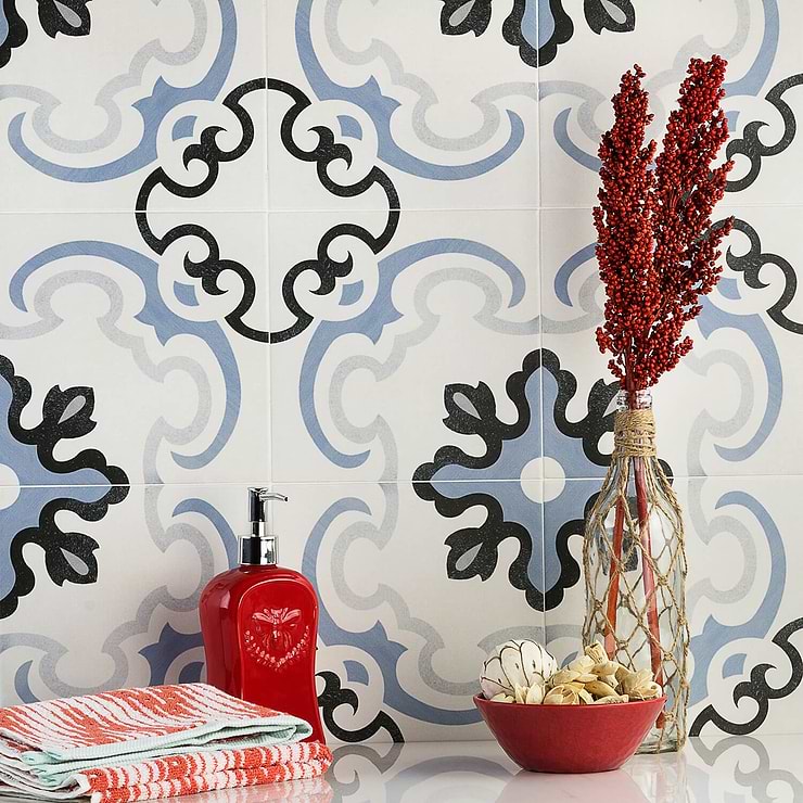 Bella Met 8x8 Glazed Porcelain Tile