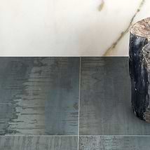 Angela Harris Inspira Oxide Metallic Blue 24x24 Matte Porcelain Tile