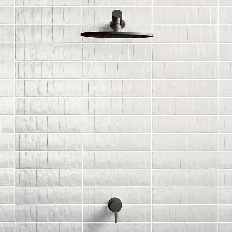 Rework Plaster White 3x12 Matte Porcelain Tile