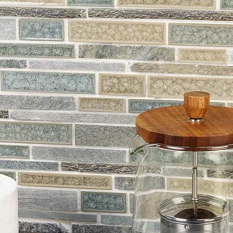 Decorative Marble + Glass Tile for Backsplash,Kitchen Wall,Bathroom Wall,Shower Wall