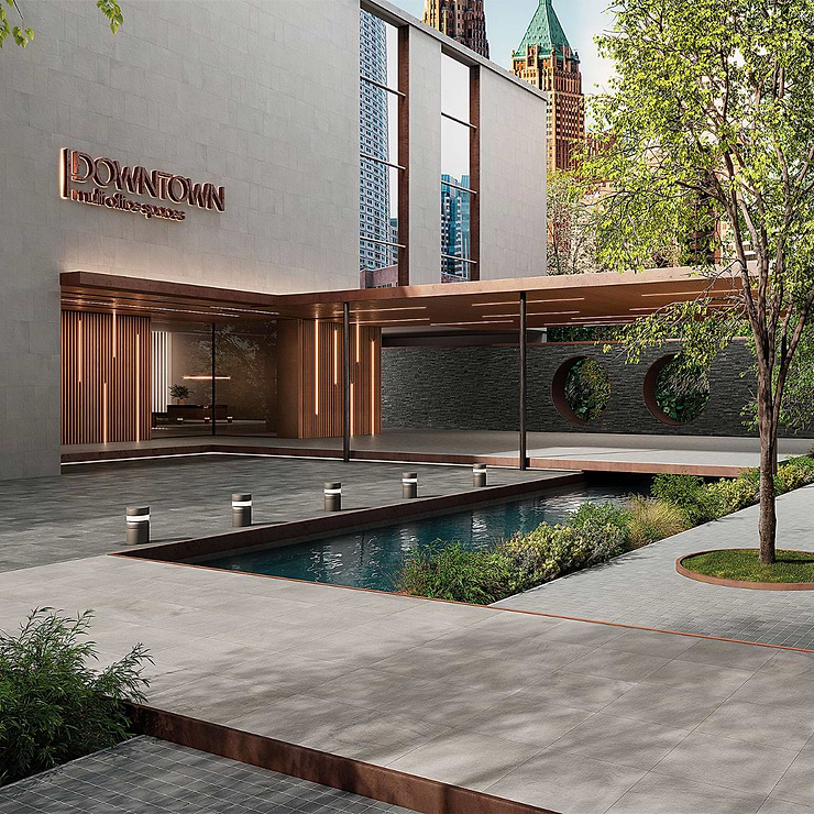 Montrose Bluestone Select Thermal 24x24 Textured Porcelain 2CM Outdoor Paver