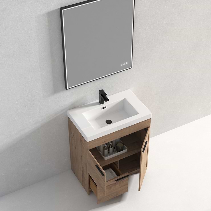 Mona 30" Classic Oak Vanity And Counter