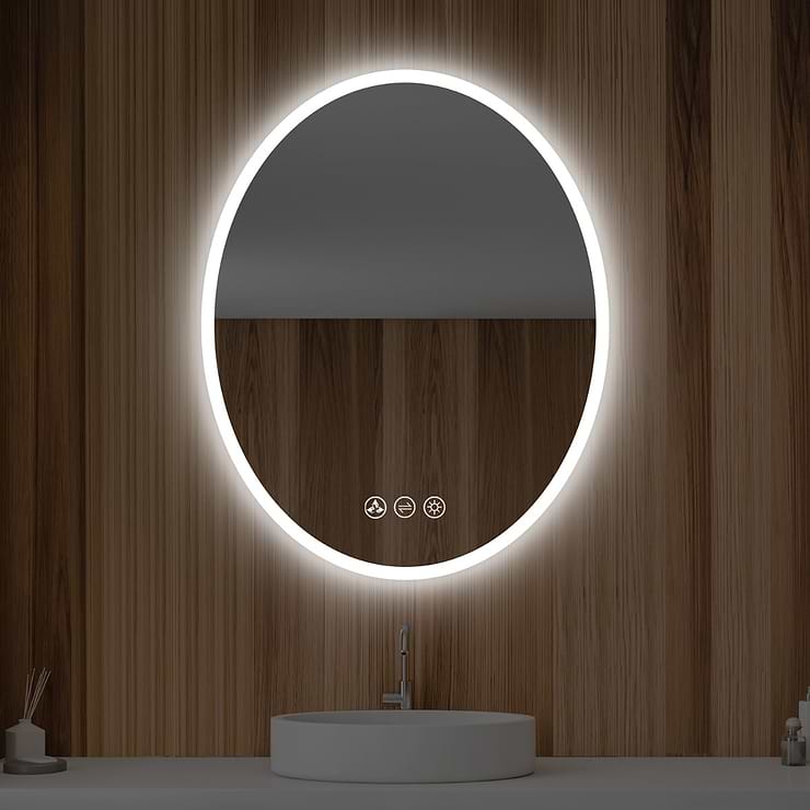 Rige 24x36" Oval LED Mirror