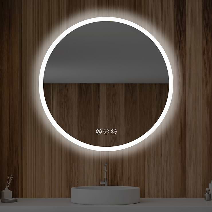 Rige 24" Round LED Mirror
