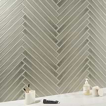 Carolina Moss Gray 2x20 Polished Ceramic Wall Tile