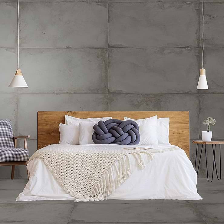 Sample-Angela Harris Flatiron Gray Matte Porcelain Tile