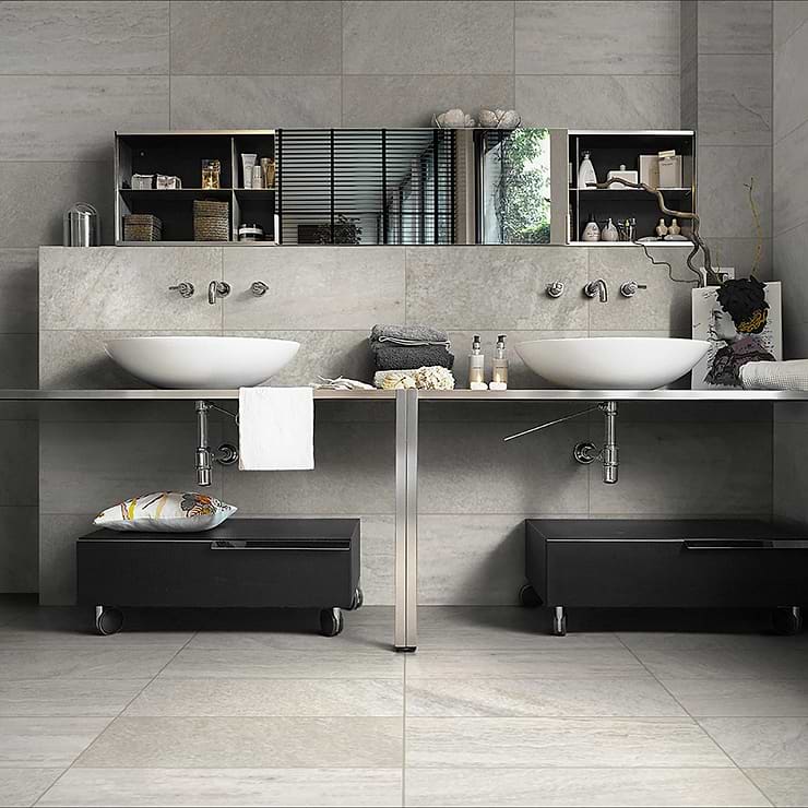 FusionTech Miami White 12x24 Matte Porcelain Tile