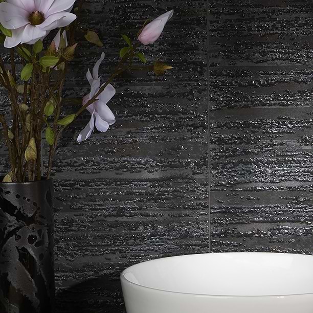 Twilight Deco Dark 12x48 Metal Look Porcelain Tile