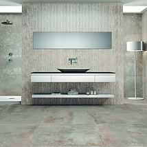 Twilight Deco Silver 12x48 Metal Look Porcelain Matte Wall Tile