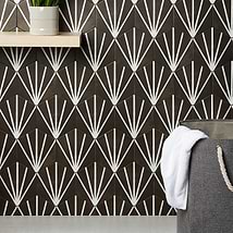HexArt Deco Nero 8" Hexagon Porcelain Matte Tile