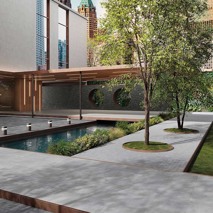 Montrose Bluestone Blue Select 24x24 Textured Porcelain 2CM Outdoor Paver