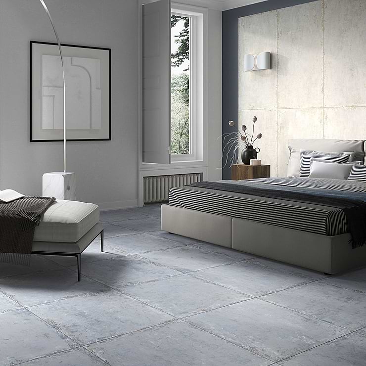 Portrait Ocean Blue 24x24 Matte Porcelain Tile