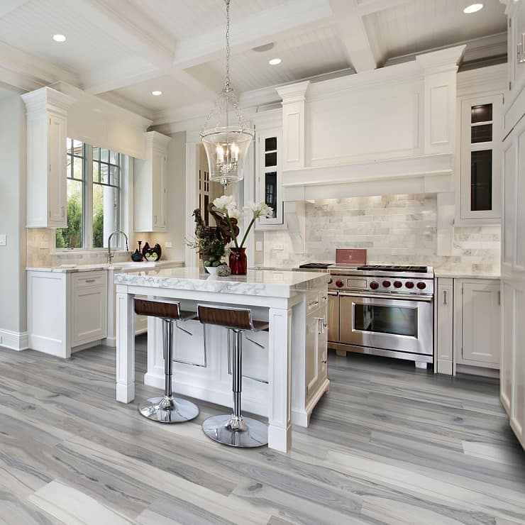 Brazilian Coyote Gray 8x48 Polished Porcelain Wood Look Tile