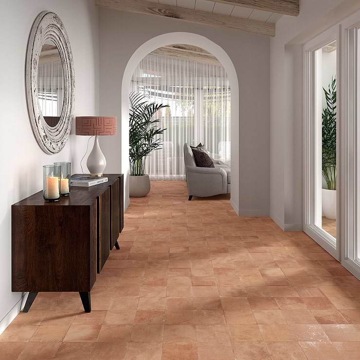 Angela Harris Mediterra Terracotta 8x8 Matte Porcelain Tile