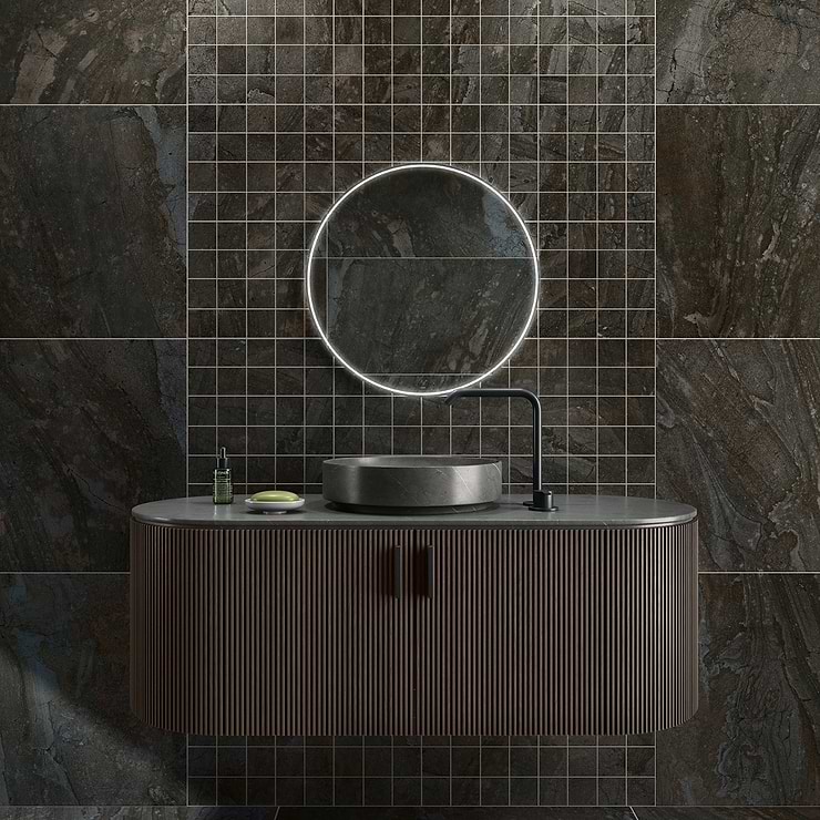 Santo Earth Brown 2x2 Matte Porcelain Mosaic Tile