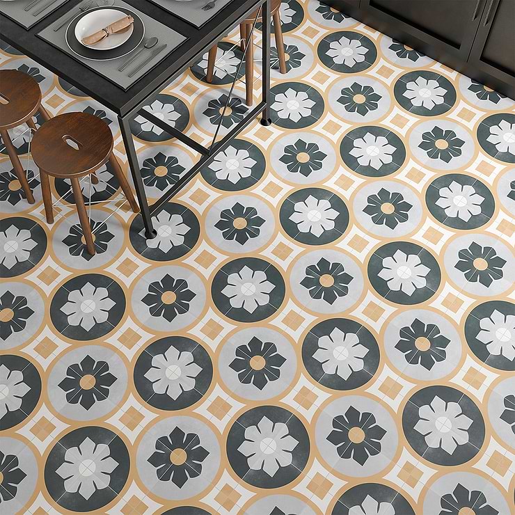 Lapaz Bloom Green 9x9 Matte Porcelain Tile