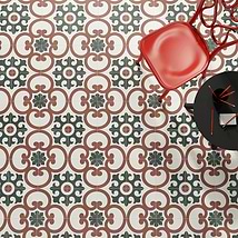 Lapaz Dahlia Red 9x9 Matte Porcelain Tile