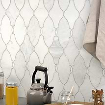 Duchess Louisa Asian Statuary & Temple Gray Polished Marble Tile