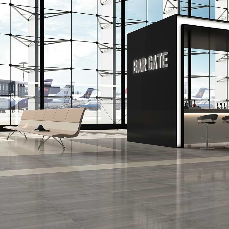 Karo Olive Gray 18x36 Matte Porcelain Tile