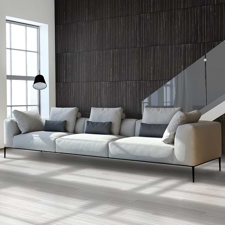 Miles Universe Black 12x24 Matte Porcelain Tile