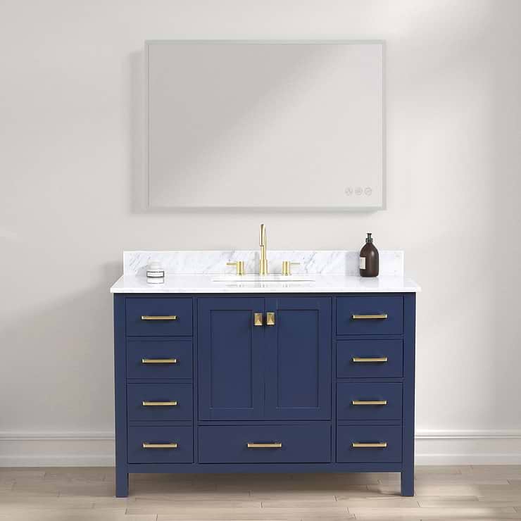 Rige 48x30" Rectangle LED Mirror
